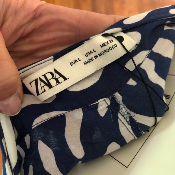 Zara 100% cotton patterned pants - Picture 3 of 4